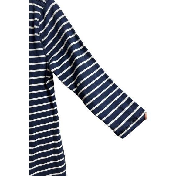 Ralph Lauren LRL Lauren Jeans Co Small Blue White Stripes Cotton Dress - Picture 4 of 9